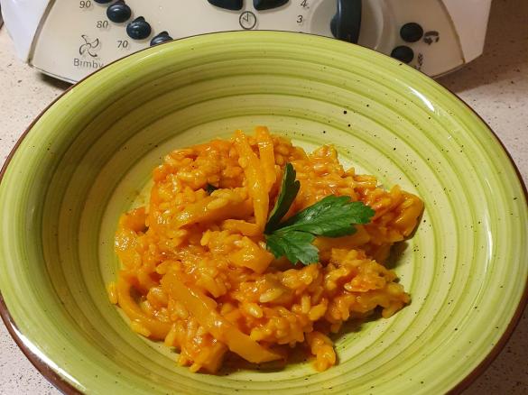 Risotto last minute peperoni e curry