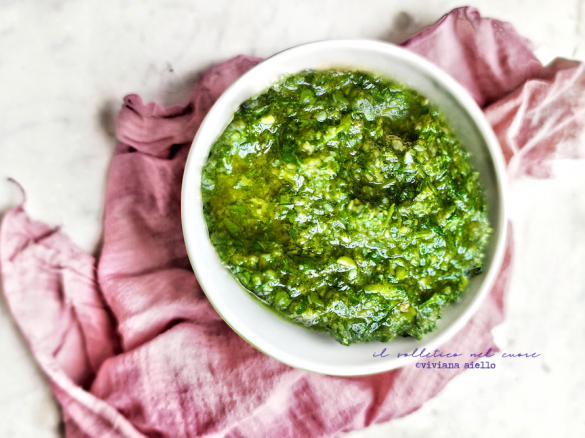 Pesto di valeriana o soncino