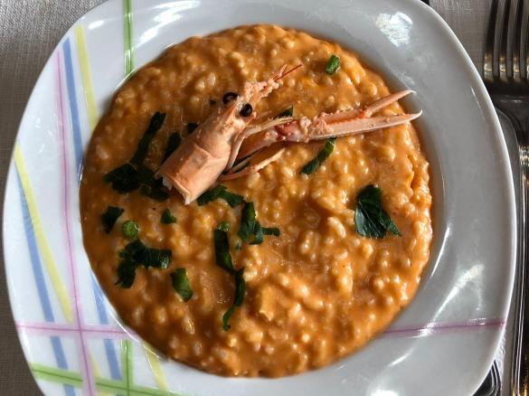 Risotto alla crema di scampi