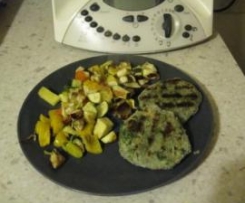 HAMBURGER DI SALMONE E SPINACI (si direbbe che è pesce??)