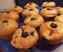 Muffin vegani ai frutti di bosco