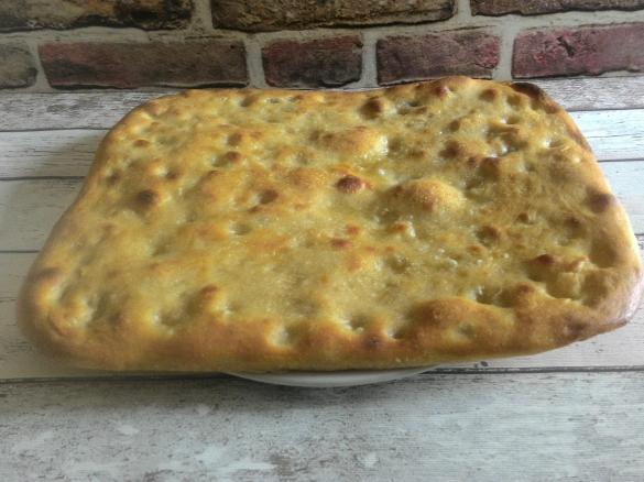 Focaccia ligure con pasta madre