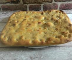 Focaccia ligure con pasta madre