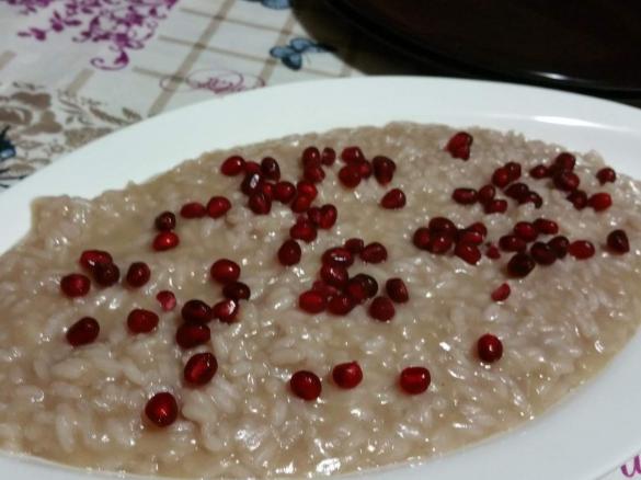 Risotto al melograno 