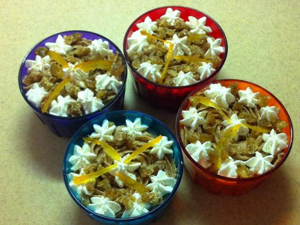 Mousse meringata ai marroni