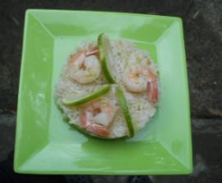 RISOTTO AL LIME E GAMBERI