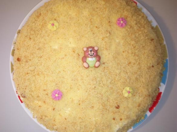 Torta mimosa alle pesche