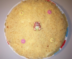 Torta mimosa alle pesche