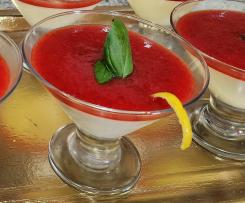 Mousse dolce al basilico, limone e cioccolato bianco