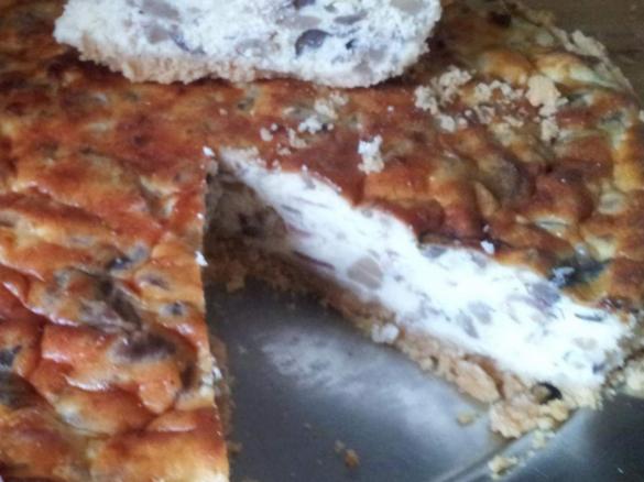 CHEESECAKE SALATA CON ZUCCHINE E SPECK