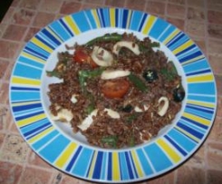 Insalata di riso rosso