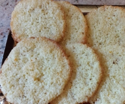 Schiacciatine di cocco e arancia