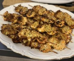 Spiedini di gamberi con panatura saporita