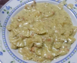 farfalle al salmone e panna risottata