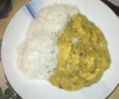 pollo alle nocciole e curry