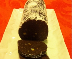 Salame di cioccolato vegano