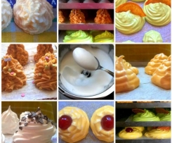 Meringhe vegan di zucchero e di frutta