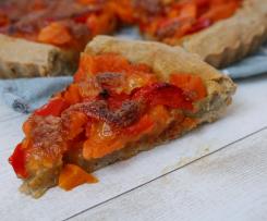 Torta salata con patate dolci e peperoni