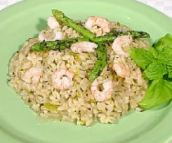 risotto asparagi e gamberetti