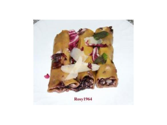 Cannelloni con radicchio e ricotta
