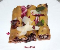 Cannelloni con radicchio e ricotta