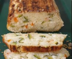 Timballo di riso con verdure e cuore di formaggio filante (contest timballi di riso)