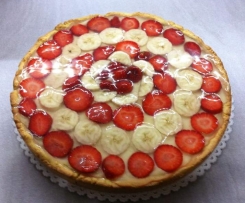 Torta di frutta con crema Bimby