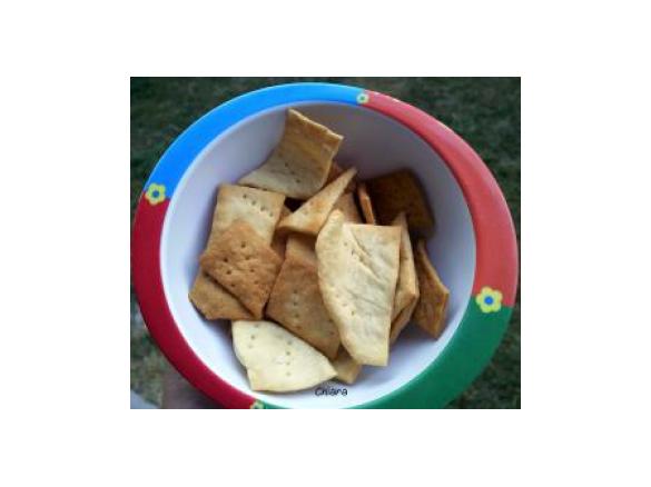 Crackers con pasta madre