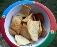 Crackers con pasta madre