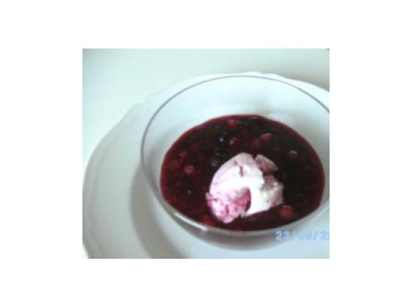 Rote Gruetze (Dessert ai frutti di bosco)