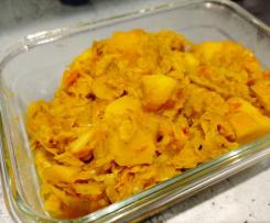 Cavolo e patate al curry