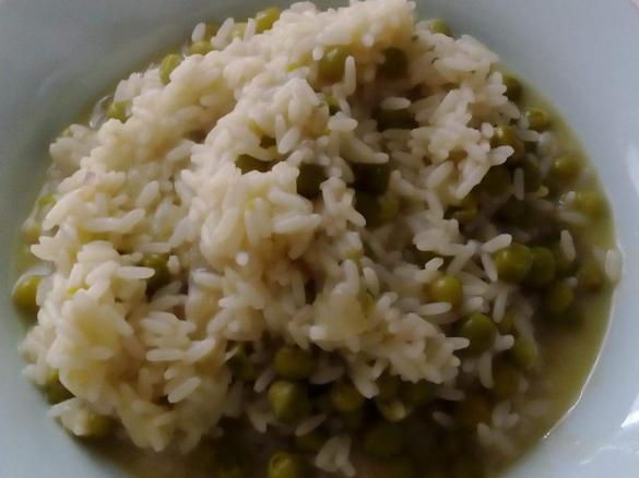 Riso con piselli