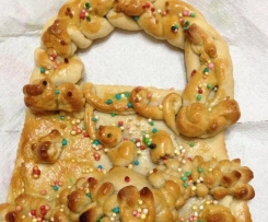 "Panareddi con uovo" dolce Pasquale tipico Calatino