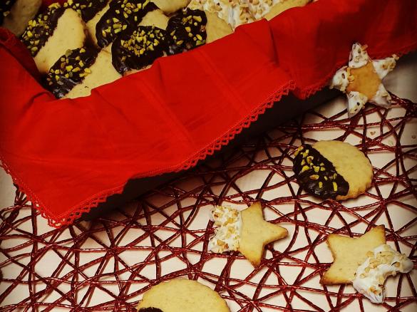 Biscotti al burro Rum e cioccolato