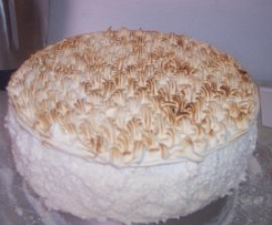 Torta semifreddo allo zabaione meringata