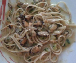 Linguine cozze e zucchine