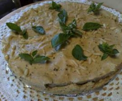 torta salata al basilico e robiola estiva senza cottura