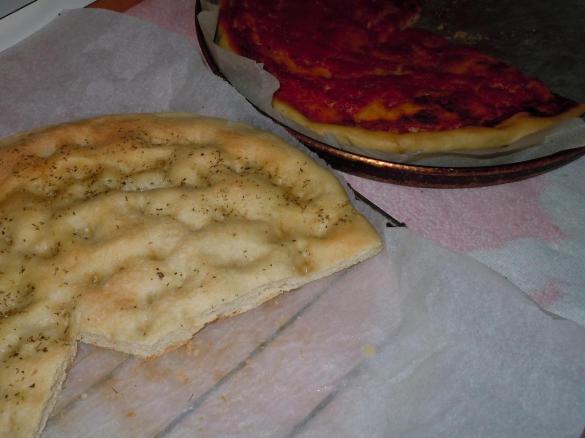 Focaccia con PM cotta nel microonde