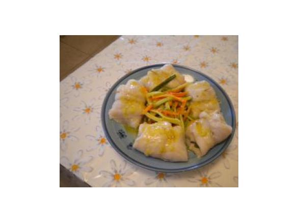 INVOLTINI DI PESCE CON VERDURE CROCCANTI