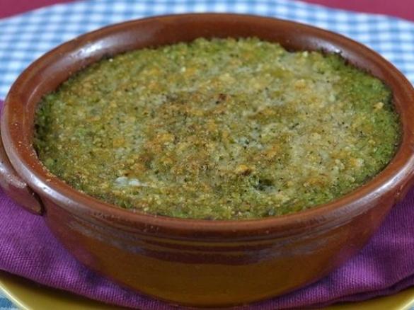 Flan di broccoli e gorgonzola