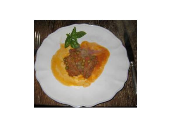 spezzatino di manzo al vino rosè