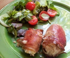 Bocconotti di pollo-ricotta pancettati