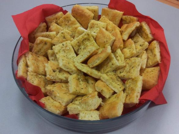 Focaccia senza glutine alla zucca e origano