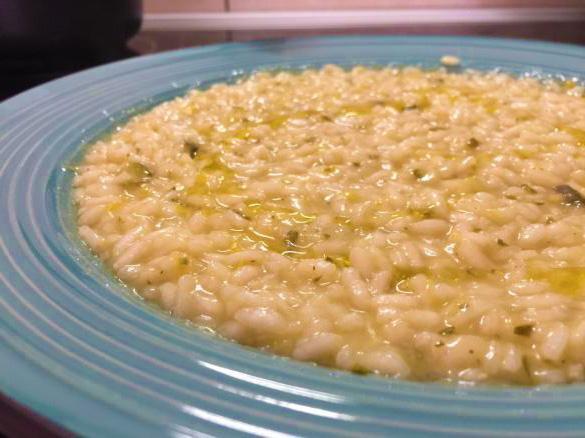 Risotto con le zucchine al profumo di Limone