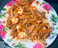 Penne al pomodoro e mozzarella