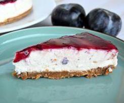 CHEESECAKE SENZA COTTURA CON MARMELLATA DI PRUGNE