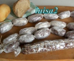 Cacciatorini (salame) di cioccolato senza uova