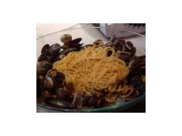 Spaghetti risottati cozze e arselle