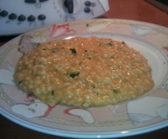 Risotto rosé alla crema di peperoni