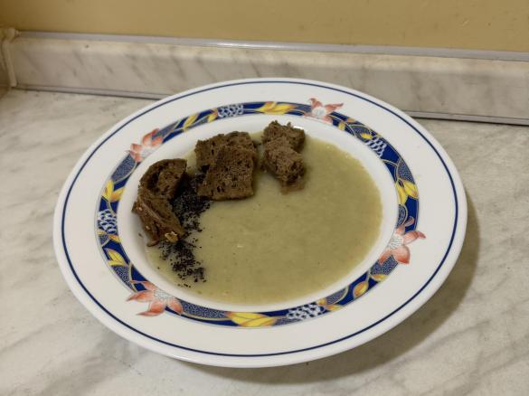 Vellutata di finocchi, porro e sedano